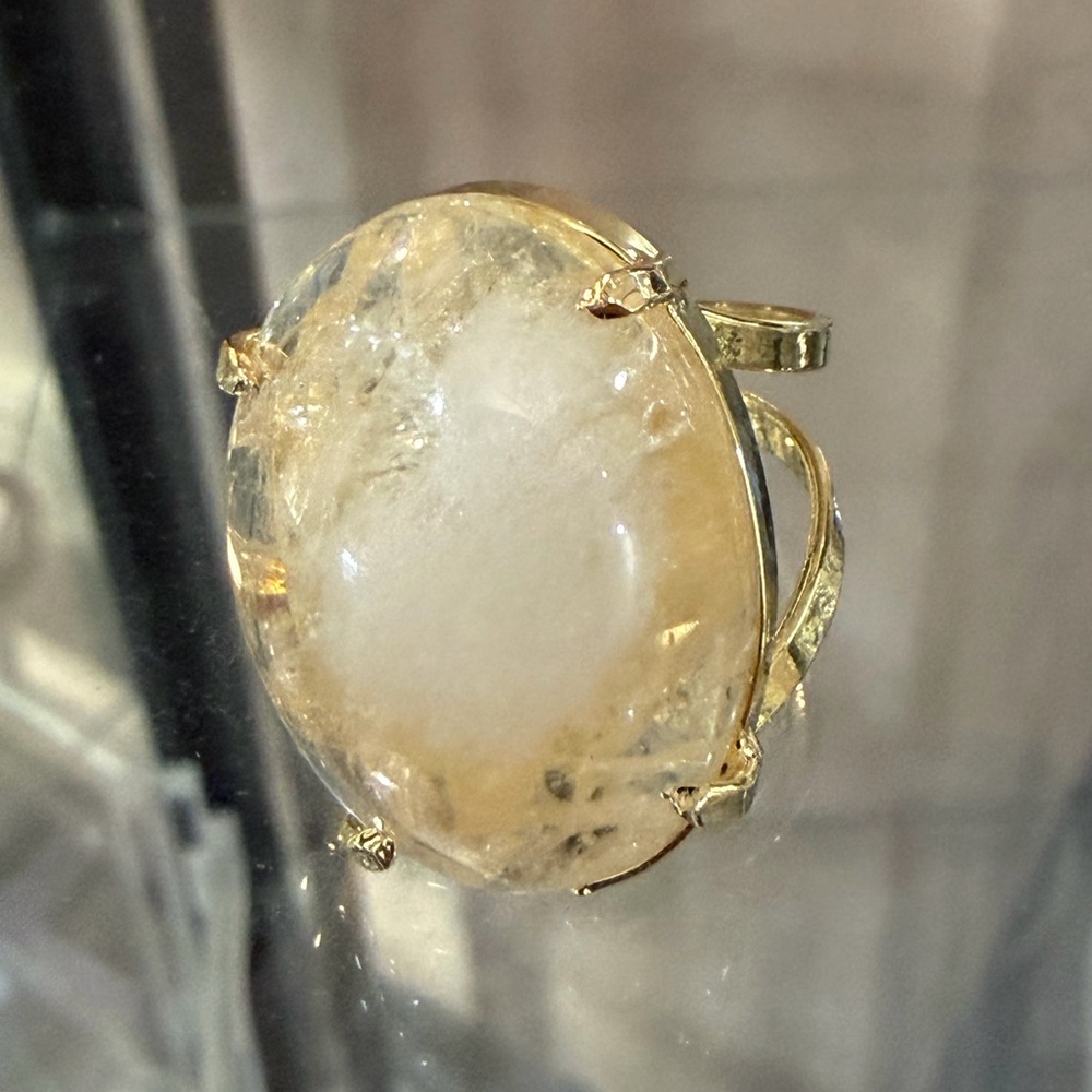 Elegant Gold-Filled Ring with Citrine Stone
